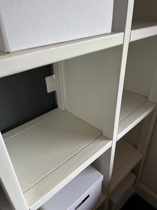 Estantería Blanca Madera Maciza - Banak Importa