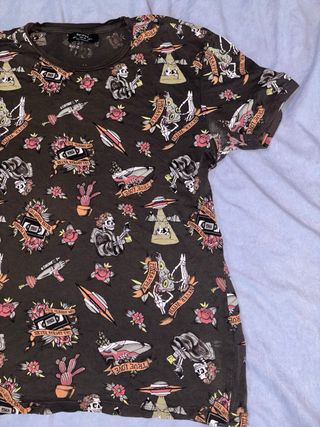 Camiseta Estampada Estilo Tattoo Talla L