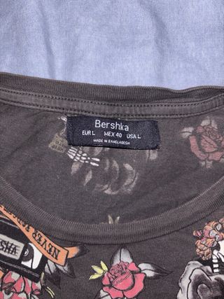 Camiseta Estampada Estilo Tattoo Talla L