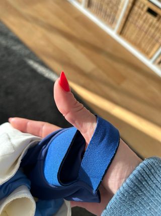 Chaqueta de Nieve Blanca y Azul