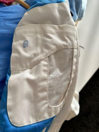 Chaqueta de Nieve Blanca y Azul