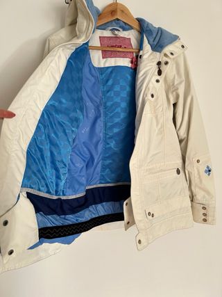 Chaqueta de Nieve Blanca y Azul