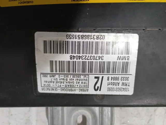 Airbag BMW Serie 3 E46 Coupé