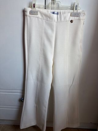 Conjunto Angelito Boda Niña Blanco Roto talla 10