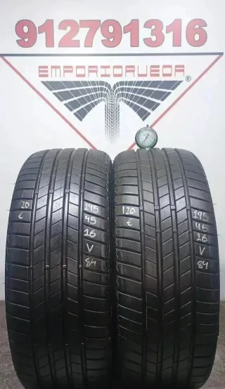195 45 16 V BRIDGESTONE RUEDA SEMINUEVA INCREIBLE