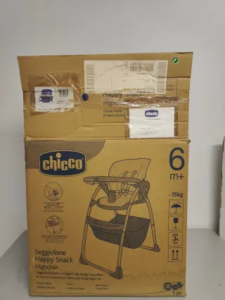 Trona bebé azul y gris Chicco