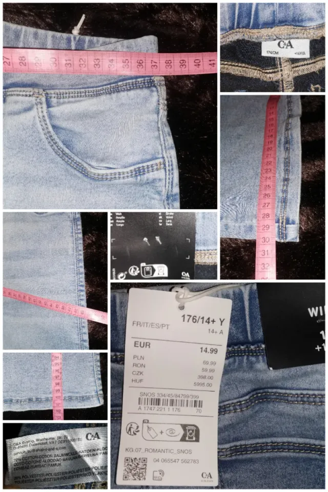 Nuevo. Talla +14 años Pantalón elástico pata ancha