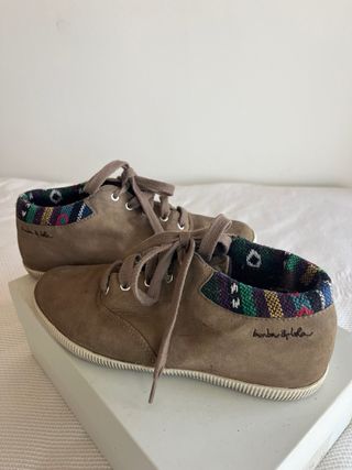 Botines Bimba y Lola color topo