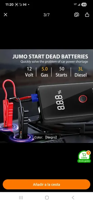 Arrancador Batería Coche 12V