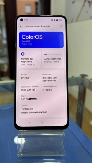 Oppo Reno6 Azul Marino 5G 128GB 8GB RAM