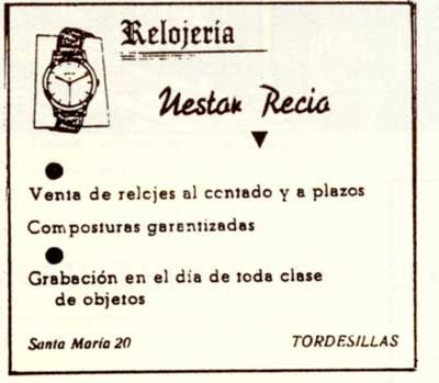 Reloj de Pared Nestor Recio Tordesillas