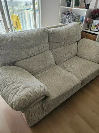 Sofá de 2 plazas tela beige