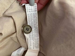 Chaqueta Zara Beige Militar Tachuelas