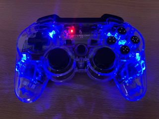 Mando PS3 Afterglow Transparente Azul
