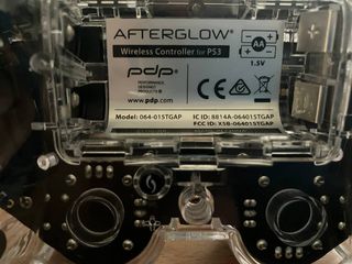 Mando PS3 Afterglow Transparente Azul