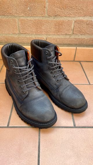 Stivaletti Lumberjack Blu Pelle