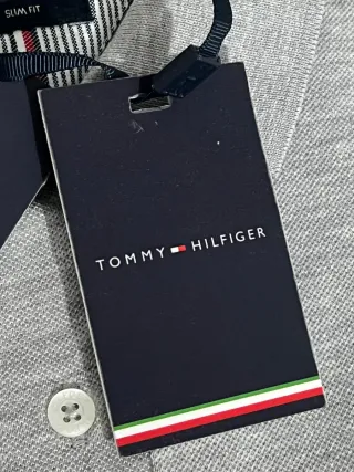 Polo Tommy Hilfiger Cinza Tamanho L