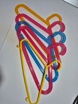 5 grucce appendiabiti colorate