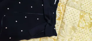 Pantaloncini donna pois bianchi