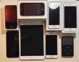 Lote Apple: iPod Classic, iPad Mini y 5 iPhones