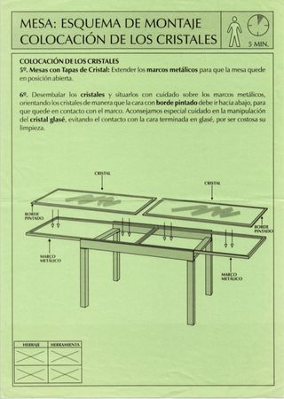 Mesa comedor extensible cristal wengue