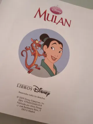 Libro de Disney Mulan