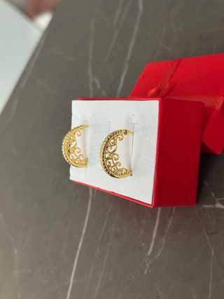 Orecchini a cerchio oro argento 925