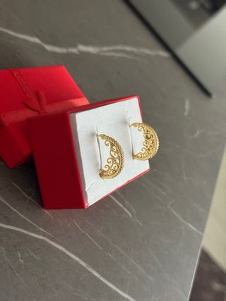 Orecchini a cerchio oro argento 925