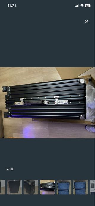 Maleta Rígida Negra con Ruedas