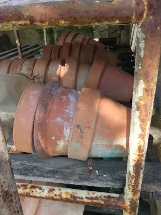 Macetas de plástico y cerámica de todos tamaños