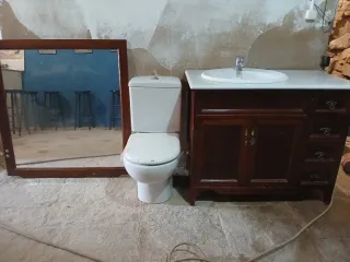 PACK MUEBLE BAÑO + LAVABO + ESPEJO