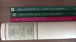 Colección libros Eugen von Böhm-Bawerk U. E.