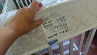 Cuna colecho con colchon. 120x60cm