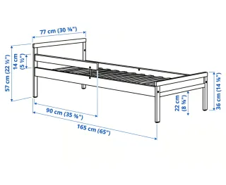 Cama infantil Ikea blanca