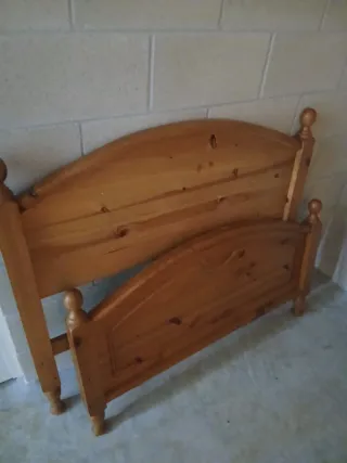 Cama de madera 105x190