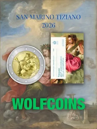 🇸🇲 SAN MARINO 2€ EUROS TIZIANO 2026