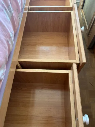 Cama nido con cajones madera