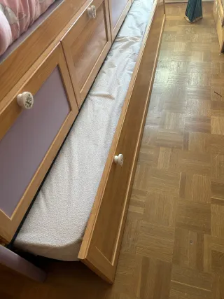 Cama nido con cajones madera