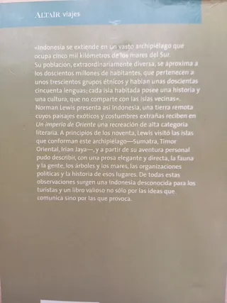 Un imperio de Oriente. Norman Lewis.