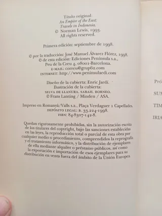 Un imperio de Oriente. Norman Lewis.