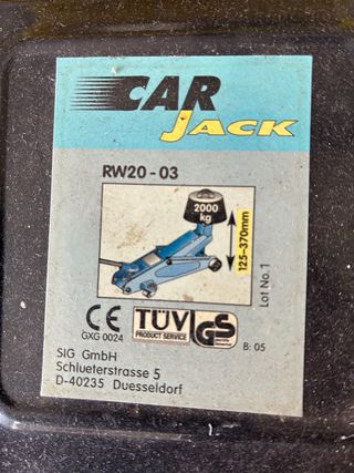 Gato hidráulico 2 Tn