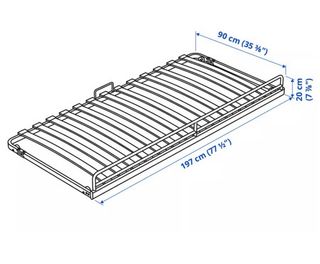 Cama inferior con ruedas y somier