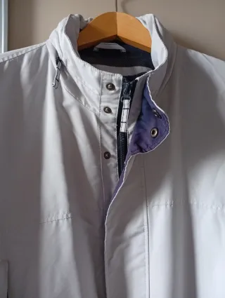 Giacca a vento Ivy Oxford blu e bianca taglia L