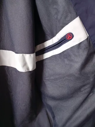 Giacca a vento Ivy Oxford blu e bianca taglia L