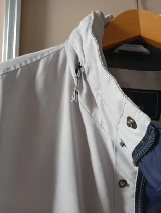 Giacca a vento Ivy Oxford blu e bianca taglia L