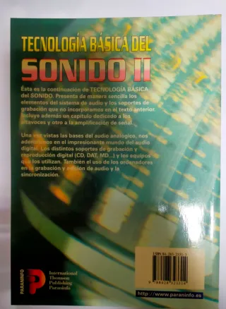Tecnología Básica del Sonido II - Paraninfo (Sin u