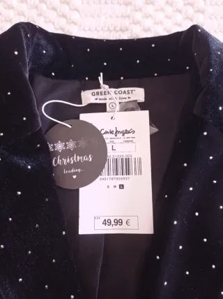 Americana Terciopelo Green Coast Talla XL