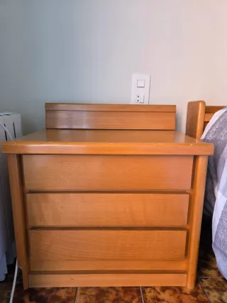 Mesita de noche de madera (2 unidades)