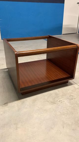 Mesa centro y esquinera madera maciza hecha a mano