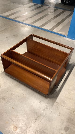 Mesa centro y esquinera madera maciza hecha a mano